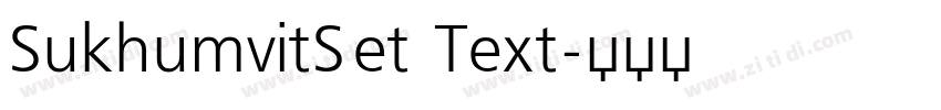 SukhumvitSet Text字体转换